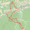 Trace GPS Ceps - Naudech - Bardou, itinéraire, parcours