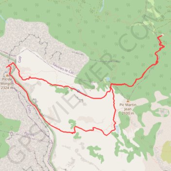 Trace GPS Le Cirque de Morgon, itinéraire, parcours