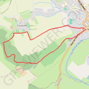 Trace GPS Près de Château-Salins, itinéraire, parcours