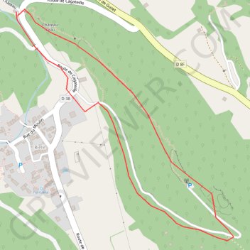 Trace GPS Le Tuc de Gaspard, itinéraire, parcours