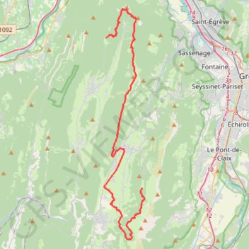 Trace GPS Tour du Vercors jour 6, itinéraire, parcours