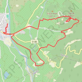 Trace GPS Château d Aguilar, itinéraire, parcours