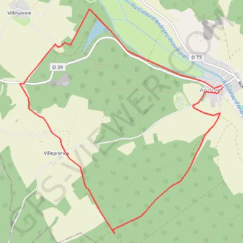 Trace GPS Bois de Lez - Andryes, itinéraire, parcours