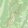 Trace GPS Autrans-Méaudre en Vercors Marche à pied, itinéraire, parcours