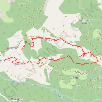 Trace GPS Chaucisse-Les Teurets, itinéraire, parcours