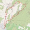 Trace GPS Garlaban Circuit Pagnol par les Escaouprés, itinéraire, parcours
