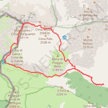 Trace GPS Carnino-marguereis-carnino, itinéraire, parcours