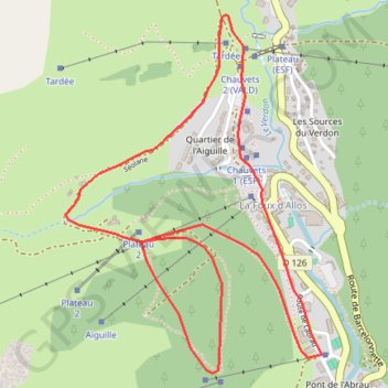 Trace GPS Le Plateau, itinéraire, parcours