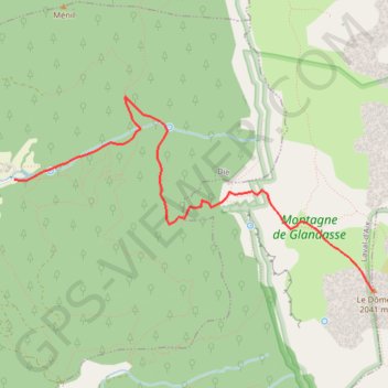 Trace GPS Course du Glandasse, itinéraire, parcours