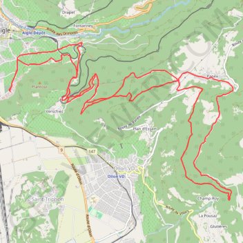 Trace GPS Tracks_Swisstopo Route, itinéraire, parcours