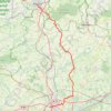 Trace GPS Voie 2DB-T10 : La Chapelle-St-Aubin - Mezieres-sur-Ponthouin - Alencon, itinéraire, parcours