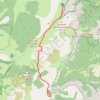 Trace GPS Chaumailloux-Cabane des aiguillettes, par Peyre Rouge, itinéraire, parcours