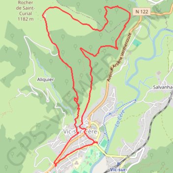 Trace GPS grotte des anglais Vic sur cereTracé 31 mai 2018 8:32:18 AM, itinéraire, parcours