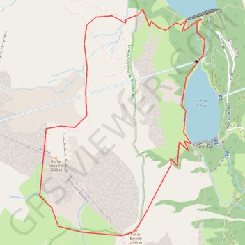Trace GPS Aussois, Roche Moutche, itinéraire, parcours