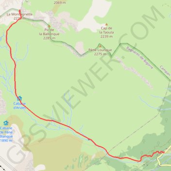 Trace GPS La Montagnette, itinéraire, parcours