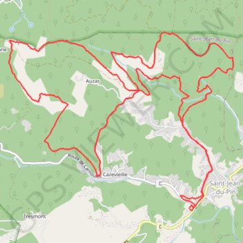 Trace GPS Reco Amazones 17,5 km, itinéraire, parcours