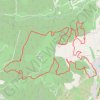 Trace GPS Saint-Nazaire en forêt de Valbonne, itinéraire, parcours