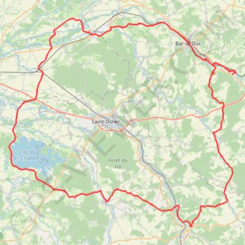 Trace GPS Larzicourt - Tronville-en-Barois, itinéraire, parcours