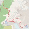 Trace GPS 27.07.2017 Marche d'approche Refuge Conscrits, itinéraire, parcours