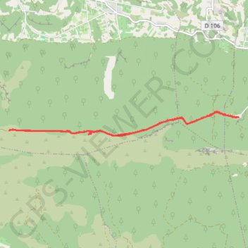 Trace GPS Forêt de cèdres, itinéraire, parcours