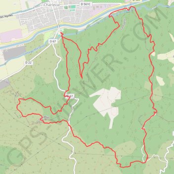 Trace GPS Charleval Chapelle-Sainte-Anne-de-Goiron - Mont Trésor, itinéraire, parcours
