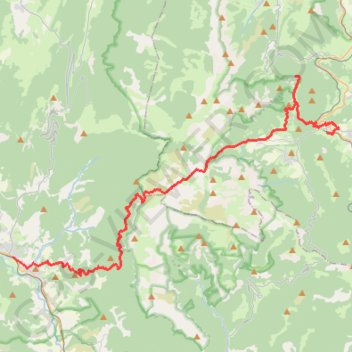 Trace GPS De Die à Clelles par le col des Bachassons, itinéraire, parcours