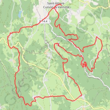 Trace GPS Saint Hilaire Cusson La Valmitte, itinéraire, parcours