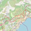 Trace GPS Roquebrune cap Martin, itinéraire, parcours