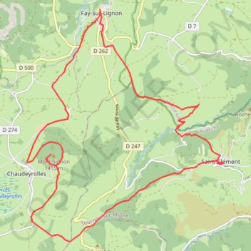 Trace GPS Le Mont Signon, itinéraire, parcours
