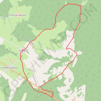 Trace GPS Saint Igny-Les belles baraques, itinéraire, parcours