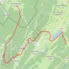 Trace GPS Haut-Jura - Château des Près - Saint-Maurice via Etival, itinéraire, parcours
