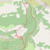 Trace GPS Vallon de Nans, Canaux, Montagne de Thiey, itinéraire, parcours