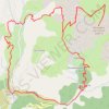 Trace GPS Péone - Cime de l'Estrop, itinéraire, parcours