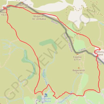 Trace GPS Ichusi par le Sentier des Moines, itinéraire, parcours