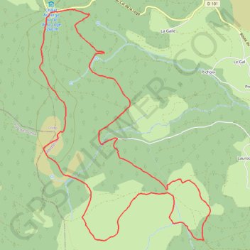 Trace GPS Col de la loge, itinéraire, parcours