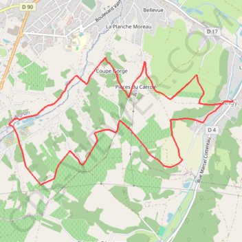 Trace GPS Chemin des loges de vignes - Seigy, itinéraire, parcours