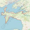 Trace GPS Tour de la presqu'île de Crozon, itinéraire, parcours