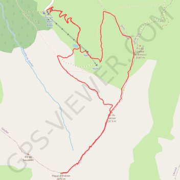 Trace GPS Pique d'Endron, itinéraire, parcours