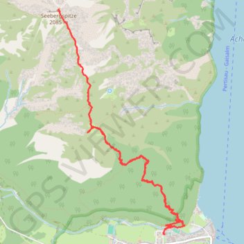 Trace GPS Seeberg Spitze (Autriche), itinéraire, parcours