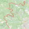 Trace GPS GR44B De Bessèges à Mialet (Gard), itinéraire, parcours