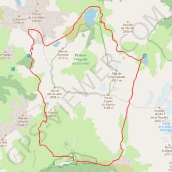 Trace GPS Pic du Clapier du Peyron, itinéraire, parcours