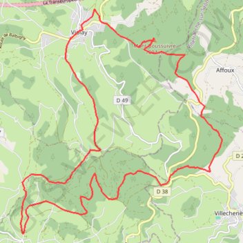 Trace GPS Montagnes du Matin - Violay, itinéraire, parcours