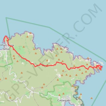 Trace GPS Du Cap de Creus à Port de la Selva par le GR11, itinéraire, parcours