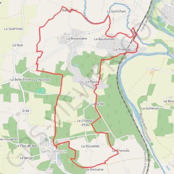 Trace GPS La Trotinais - Saint-Senoux, itinéraire, parcours