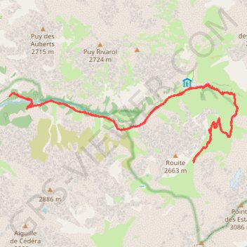 Trace GPS Col du cheval de Bois, itinéraire, parcours