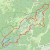 Trace GPS Tour des 1000 étangs, itinéraire, parcours