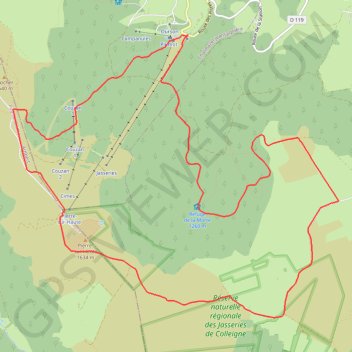 Trace GPS Le Tour de La Pierre-sur-Haute par les plateaux, itinéraire, parcours