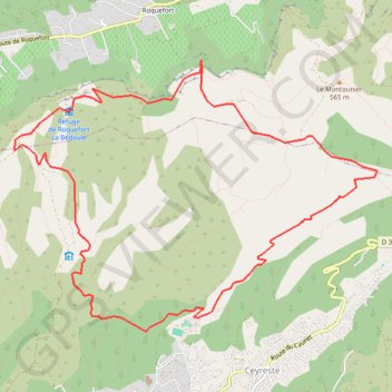 Trace GPS Ceyreste - Les Balcons, itinéraire, parcours