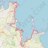 Trace GPS Côte bretonne de Carantec à Roscoff, itinéraire, parcours