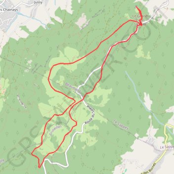 Trace GPS Tour au Salève, itinéraire, parcours